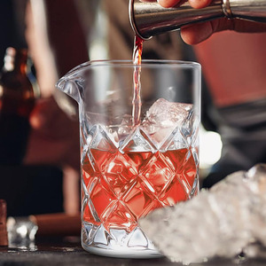 18 jarra de cóctel sin costuras <span class=keywords><strong>para</strong></span> cóctel agitado con fondo ponderado Old Fashioned Bartender 530Ml Bar Cocktail Mixing Glass - Product Image 4