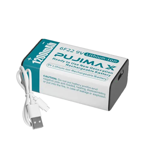 Pujimax khói mạnh mẽ báo động Đồ chơi điện thay thế <span class=keywords><strong>9</strong></span> <span class=keywords><strong>volt</strong></span> <span class=keywords><strong>lithium</strong></span> có thể sạc lại pin với USB Loại C sạc cổng - Product Image 1