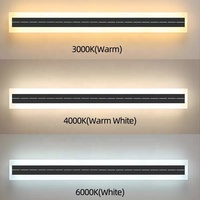 Bande LED extérieure de 30/60/100/120 cm, applique murale solaire à diode électroluminescente linéaire pour l'extérieur