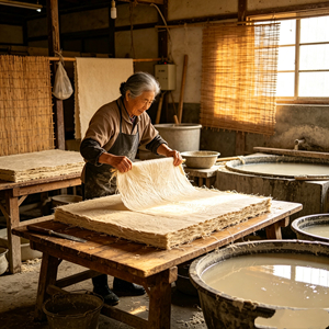 Papier de mûrier naturel unique, idéal pour la création artistique et le design artisanal. - Product Image 5