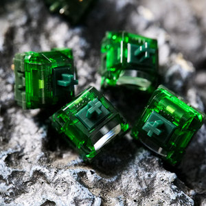 Interrupteurs linéaires AKKO Green Fog 5 broches, 45 pièces, pré-lubrifiés en usine, plus lourds et plus réactifs, course totale de 3,6 mm, style MX - Product Image 5