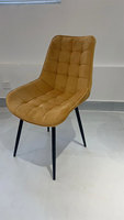 Chaises de salle à manger, bon marché, tissu marron, élégant, cuir pu, chaise de salle à manger moderne, chaises de restaurant de luxe