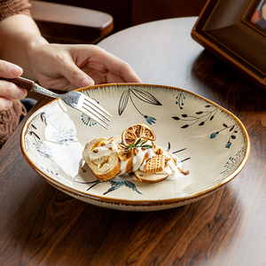 Assiette Creuse Irrégulière <span class=keywords><strong>en</strong></span> Céramique – Grès Écologique Premium, Polyvalente pour Dîner, Salade, Hôtellerie et Usage Quotidien International - Product Image 2