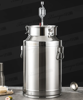 Cuve à alcool en acier inoxydable 304, baril hermétique, conteneur de stockage de vin, seau à lait, cuve de fermentation, équipement de brassage enzymatique