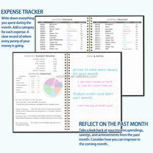 2024 ใหม่หนังนุ่มหนังสืองบประจําปีปกแข็งวารสารการเงินส่วนบุคคลสมุดบันทึกวางแผน - Product Image 3