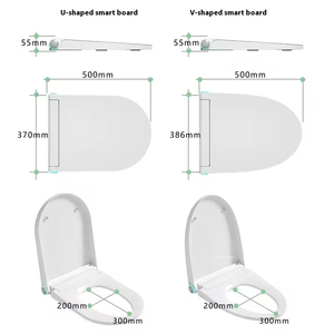 Hiện đại thông minh hoàn toàn tự động nhà vệ sinh chỗ ngồi với lật Bìa điều khiển từ xa Làm Sạch Khô Kích thước nhỏ Thiết kế vật liệu nhựa - Product Image 6