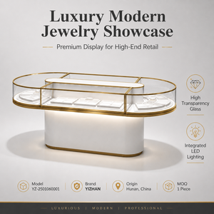 Vitrine de présentation de bijoux de luxe moderne de haute qualité LUX avec armoire en verre à LED - Product Image 3