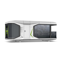 Maison modulaire moderne portable à capsule pour les centres de villégiature extérieurs Hôtels Parcs Villas Salon Salle à manger Caractéristiques