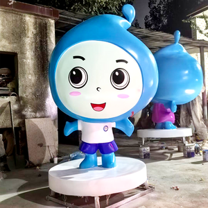 Escultura de Personaje Personalizada de FRP OEM, Estatua de Mascota de Tamaño Real para Exhibición en Tiendas Minoristas, Fábrica de Figuras de Dibujos Animados para Exteriores - Product Image 4