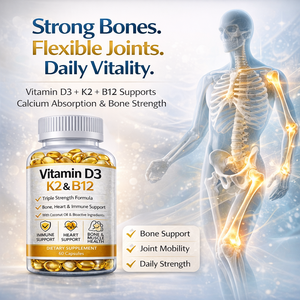 विटामिन डी 3 के 2 बी 12 बी 12 नारियल तेल सॉफ्टजेल कैप्सूल हड्डी हृदय प्रतिरक्षा समर्थन आहार पूरक एफडीए अनुरूप निजी लेबल ओएम - Product Image 2