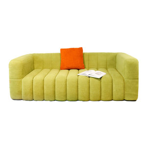 Sofá Cama Convertible de Esponja, Sofá Seccional Moderno de Terciopelo, Certificado por Certipur-US, Envasado al Vacío para Apartamentos y Espacios Pequeños - Product Image 1