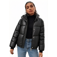 Chaqueta Acolchada Ligera para Mujer con Cuello Alto, Manga Larga, Cremallera y Botones Delanteros, con Cordón Ajustable en el Bajo, Estilo Urbano, para Combinar en Capas, OEM