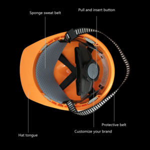 خوذة حماية صلبة من مادة ABS معتمدة من BSI وCE وفقًا لمعيار EN397:2012+A1:2012 من النوع D للتسلق وركوب الدراجات والإنقاذ في الهواء الطلق - Product Image 2