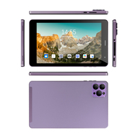 Tableta Android 14 de 8 Pulgadas, MTK8768, 4G LTE, Octa Core, RAM de 4 GB, ROM de 64 GB, Pantalla IPS G+G, Cámara Dual, Capacitiva, Tableta Empresarial Económica