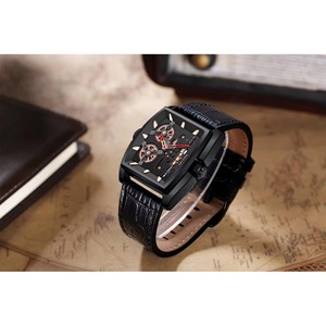 Drioshipping Mens Watches Top Brand Luxury Quartz Wristwatches Leather Strap 30m Waterproof Business Watch - Product Image 4