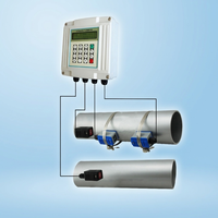 Débitmètre à ultrasons en fonte OEM TUF-2000SW XILITE pour acides, DN15-DN6000mm, précision +/-1%, portable, RS485