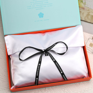 Bolsa de Satén con Lazo para Empacar Ropa Interior con Logotipo Personalizado, Bolsa de Seda de Lujo con Solapa Protectora para Empacar Pelucas - Product Image 4