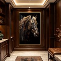 Best-seller Tableau Mural Cristal Porcelaine Calligraphie Coran Paillettes d'Or Musulman