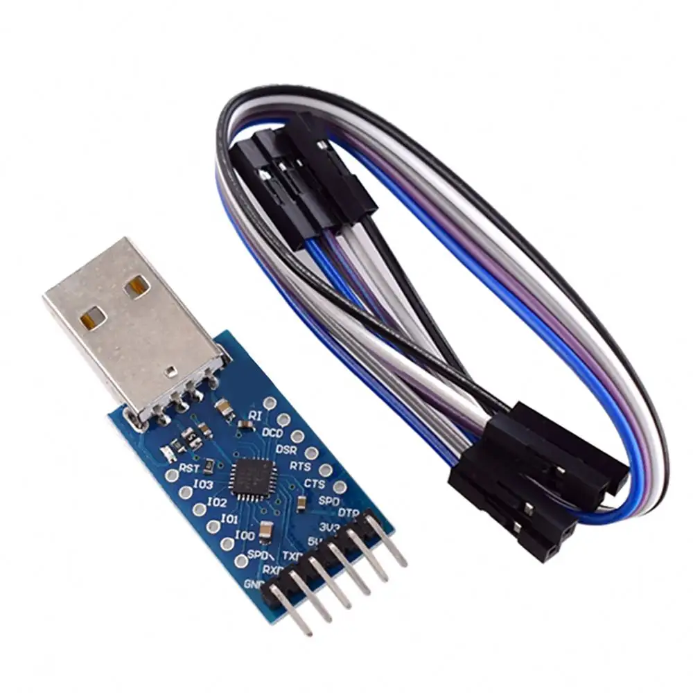 CP2104 USB TO TTL USB para Módulo de Porta Serial UART Downloader Escova Fio em estoque