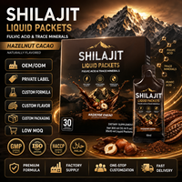 Sachets de Shilajit Liquide – Mélange Minéral d'Acide Fulvique – Boisson Bien-être Dose Unique – Fabrication ODM – Emballage Personnalisé – Fournisseur en Gros