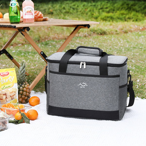 Lunch Bag Insulated Large Capacity Square Oxford Cloth Outdoor Portable Cooler Bag - Product Image 1
