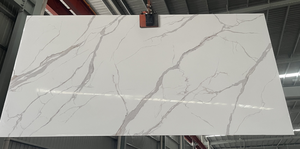 Nuevo Diseño Moderno Extremo, Piedra de Cuarzo Blanco, el Cuarzo Más Blanco del Mercado, Chapas de Cuarzo Blanco de 12 mm, Piedra de Cuarzo Blanco <span class=keywords><strong>Estelar</strong></span> - Product Image 2