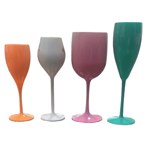 Flûte à <span class=keywords><strong>champagne</strong></span> en plastique Logo <span class=keywords><strong>noir</strong></span> Verres à vin Logo personnalisé Verres à vin rouge Set Gobelet Verre à vin Flûtes à <span class=keywords><strong>champagne</strong></span> rose - Product Image 2
