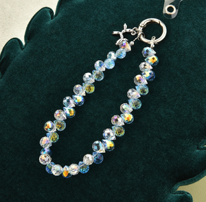 Luxury High-End Crystal Bead Wrist Hanging Rope Short Card Paper Keychain Bag Pendant for Mobile Phone <strong>Cases</strong> - Product Image 5