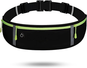 2024カスタムスポーツファニーパック高容量ランニングベルト複数通気性ソフトポケット付き防水ナイロンウエストバッグ - Product Image 1