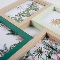 Cadre photo collage en bois super précieux de haute qualité design moderne 4 ouvertures pour table photo