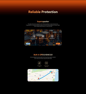 กล้องติดรถยนต์ DDPAI Z90 Pro 3 พร้อมบันทึกวิดีโอ กล้องคู่ เซ็นเซอร์ G บันทึกแบบวนซ้ำ ระบบ ADAS - Product Image 6