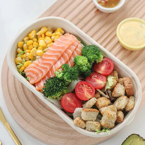 Eatwear 100% Biodegradable Bamboo Pulp Food Box Travel Use Bamboo Pulp Container