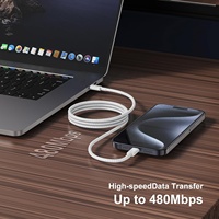 Câble de chargeur USB C vers USB C de 60W pour iPhone série 15 et Samsung Galaxy , iPad Pro / Air / Mini et plus