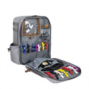 Free Sample Grey Portable Barber <b>Backpack</b> Hairdresser Bags Waterproof Storage Bag Professional Salon Barber <b>Tool</b> <b>Backpack</b> - Product Image 3
