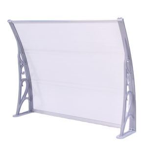 Auvent de porte DIY en polycarbonate et support en plastique - Product Image 1