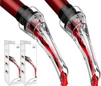 Aérateurs de bouteilles de vin haut de gamme, accessoires pour le vin, bec verseur aérateur, verseur de vin