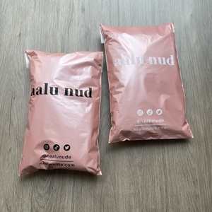 Sacs d'expédition en polyéthylène personnalisés avec logo, couleur rose or, pour l'emballage de vêtements pour enfants, livraison express - Product Image 2