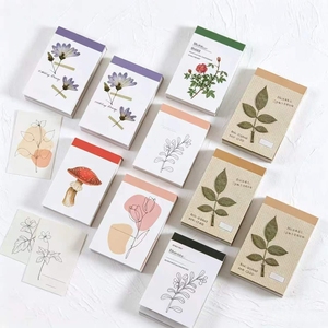 Bloc-notes esthétique vintage botanique, mini bloc-notes floral <span class=keywords><strong>pour</strong></span> scrapbooking, journal, planificateur, papier décoratif <span class=keywords><strong>pour</strong></span> messages - Product Image 3