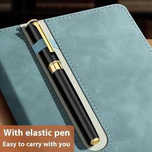 Biểu Tượng Tùy Chỉnh Máy Tính Xách Tay A5 B5 Bìa Cứng Da Tạp Chí Được Xây Dựng-Trong Bút Khe Cắm Chủ Đề May Phổ Biến Cross-Biên Giới Máy Tính Xách Tay - Product Image 4