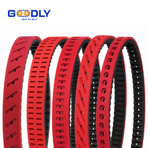 Correa Dentada de Goma Roja T10 610 Personalizable y Resistente al Desgaste para Imprentas - Product Image 1