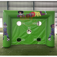 But de football gonflable pour jeu de tir, imprimé en sérigraphie multicolore, motif dessin animé, durable, 10-12ft X 8-10ft X 4-6ft