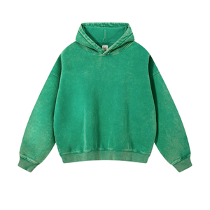 <span class=keywords><strong>Sweat</strong></span> à capuche décontracté pour adolescents RUICHI, automne-hiver, en molleton lavé teinté à la cire, coupe ample, streetwear - Product Image 6