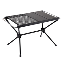 Table tactique pliable en alliage d'aluminium léger et portable pour le camping en plein air, la randonnée et les pique-niques - Mobilier d'extérieur