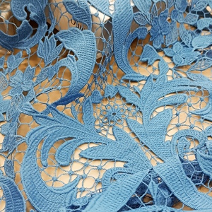 Nueva tela de encaje de seda de leche de guipur usada para decorar vestidos largos de mujer encaje de boda vestidos de encaje y Noche de novia - Product Image 6