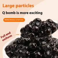 Perles de tapioca au sucre noir surgelées à cuisson rapide pour les ingrédients du bubble tea
