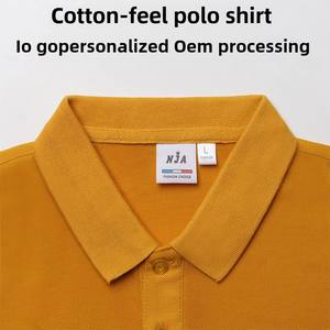 Hombres para Polos Logotipo bordado Patrón sólido Mangas cortas Publicidad cultural Solapa Estampado <span class=keywords><strong>en</strong></span> caliente Tela de punto <span class=keywords><strong>Mate</strong></span> - Product Image 2