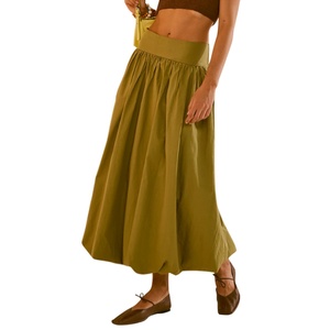 Women's <b>Mini</b> <b>Bubble</b> Skirt Natural Waist Denim Eco-Friendly Breathable Casual A-Line Summer Elastic Shorts - Product Image 6
