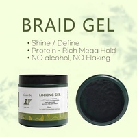 Gel Coiffant Végétalien 16oz pour Tresses et Locks, Fixation Forte, Sans Résidus, Contrôle des Bords, Soin et Coiffage des Cheveux Bouclés, Marque Privée