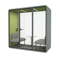 Cabine de travail insonorisée modulaire pour bureau, cabine acoustique intérieure pour réunion, cabine de change acoustique