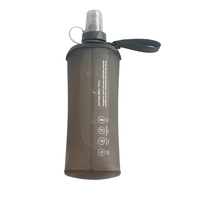 Bouteille d'eau pliable OEM/ODM 500 ml, gourde de sport pliable en TPU, gourde souple